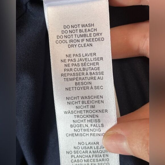 NWT ADRIANNA PAPELL | Matte Jersey Twist Front Tuxedo Long Gown In Midnight 6 - Picture 13 of 14